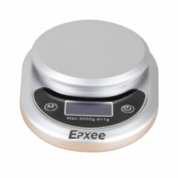 Epxee Digital Kitchen Scale, Highly Accurate Multifunction Food Scale , Clean Modern Silver with Premium Stainless Steel Finish.