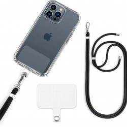 Epxee Straps for mobile phones;Black Universal Cell Phone Lanyard with Adjustable Strap-Phone Necklace Comfortable Around The Neck, Compatible with All Smartphones-It is Multipurpose, Can Be Used for Badge and Key