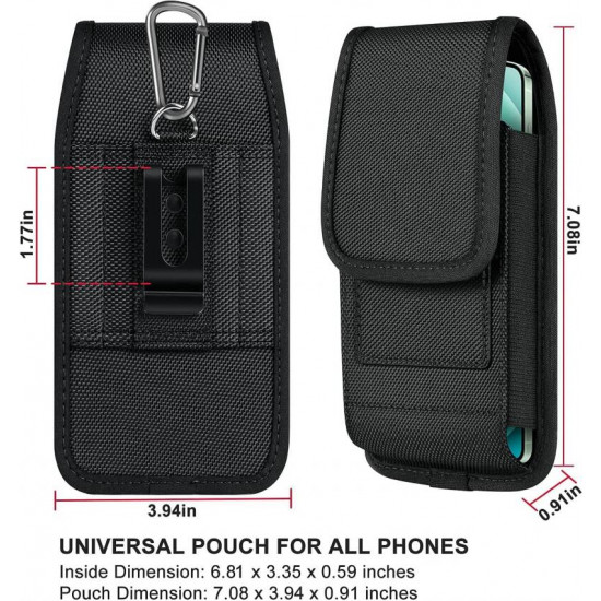 Epxee Carrying cases for cell phones for Samsung Galaxy S21 S22 S20 Plus Ultra FE 5G S10+ S9 S8 A12 A13 A32 A52 A11 A01 A21 A51 A71 A02S Men Cell Phone Belt Clip Holster Carrying Pouch w Card Holder RFID Blocking