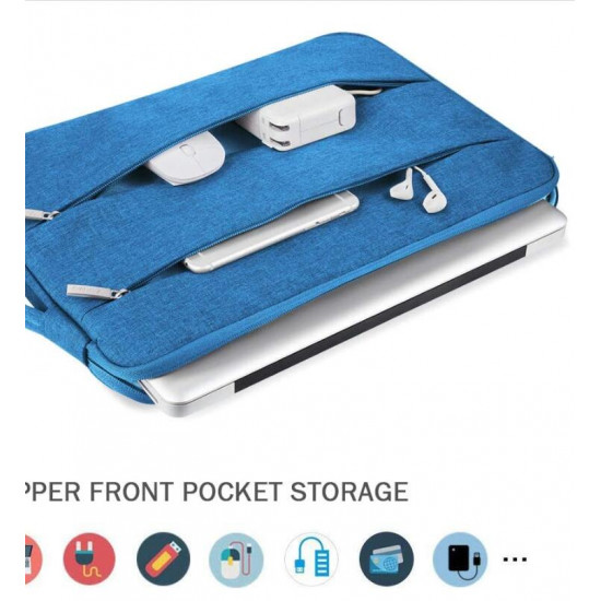 Epxee Carrying cases for mobile computers; Carrying Case 15 15.6 Inch(39x27x2CM),Compatible with 16 Inch MacBook Pro,Surface Book 3/Laptop 4,HP,Asus Acer Samsung Chromebook,Computer Cover Bag with Handle,Light Blue