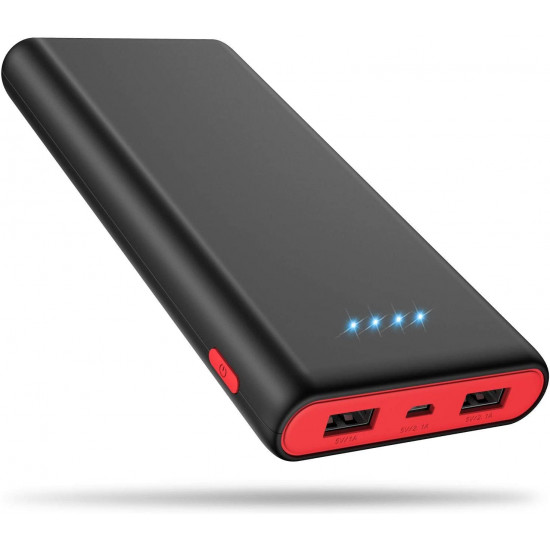 Epxee Cell phone battery chargers，Portable Charger Power Bank 25800mAh, Ultra-High Capacity Fast Phone Charging with Newest Intelligent Controlling IC, 2 USB Port External Cell Phone Battery Pack Compatible with iPhone,Android etc