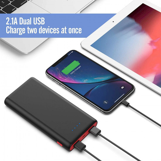 Epxee Cell phone battery chargers，Portable Charger Power Bank 25800mAh, Ultra-High Capacity Fast Phone Charging with Newest Intelligent Controlling IC, 2 USB Port External Cell Phone Battery Pack Compatible with iPhone,Android etc