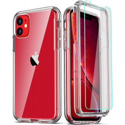 Epxee Clear protective covers specially adapted for personal electronic devices, namely, cell phones, Clear protective covers with iPhone 11 Case, and [2 x Tempered Glass Screen Protector]