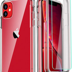 Epxee Clear protective covers specially adapted for personal electronic devices, namely, cell phones, Clear protective covers with iPhone 11 Case, and [2 x Tempered Glass Screen Protector]